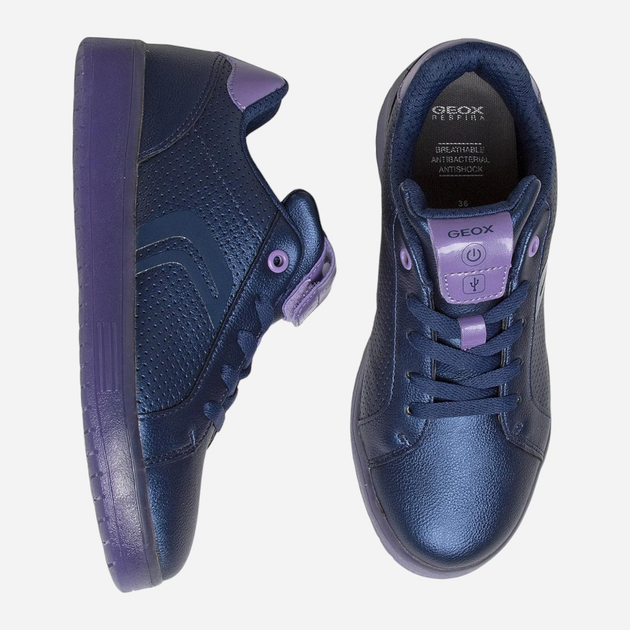 Buty sportowe dziecięce dla dziewczynki Geox J Kommodor Girl J744HA/000NF/C4267 35 Granatowe (8058279484108) - obraz 5