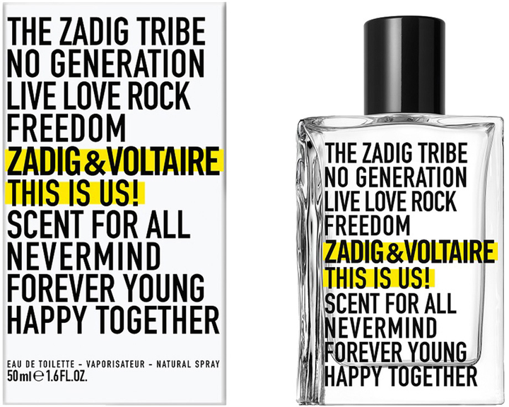 Woda toaletowa unisex Zadig&Voltaire This is Us! 50 ml (3423222009786) - obraz 1