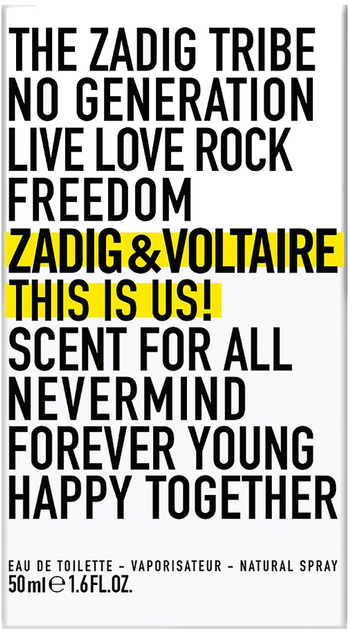 Туалетна вода унісекс Zadig&Voltaire This is Us! 50 мл (3423222009786) - зображення 3