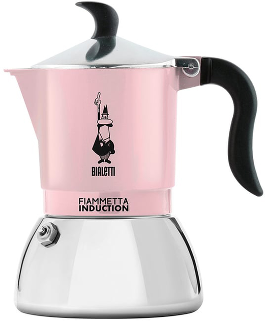 Kawiarka Bialetti Fiammetta Induction Różowa 110 ml (8006363043199) - obraz 1