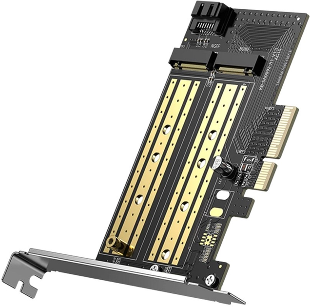 Karta sieciowa Ugreen CM302 PCIe 3.0 x4 M.2 M-Key + M.2 B-Key (6957303875047) - obraz 1