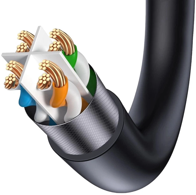 Patchcord Baseus Cat 6 UTP 8 m Black (WKJS010601) - obraz 6