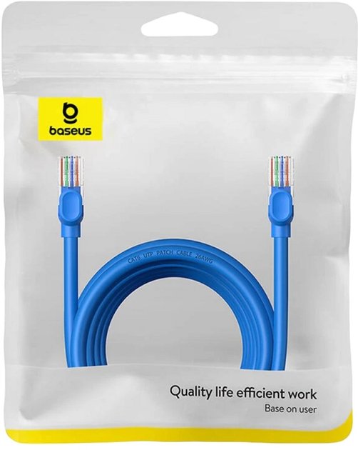 Patchcord Baseus Cat 6 UTP 5 m Blue (B00133204311-04) - obraz 8