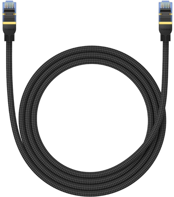 Patchcord Baseus Cat 7 SFTP 15 m Black (B0013320B111-02) - obraz 1