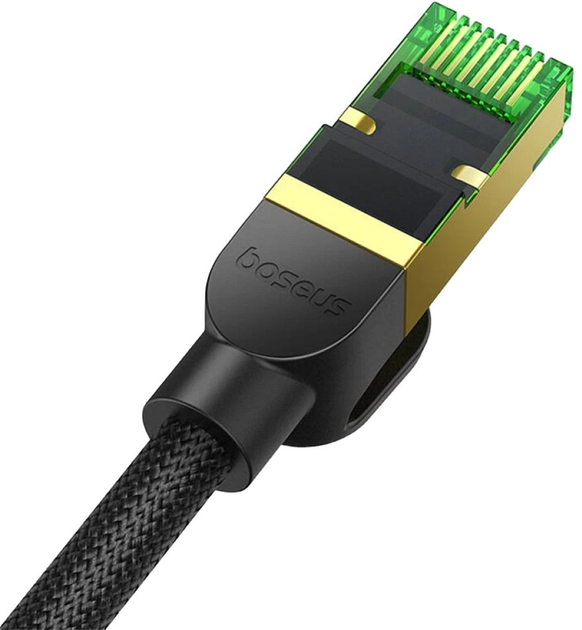 Patchcord Baseus Cat 8 SFTP 2 m Black (B0013320C111-03) - obraz 5