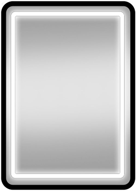 Акція на Дзеркало MIRROR TRADE 60x80 см з LED-підсвіткою SLP №37 600х800 Black від Rozetka