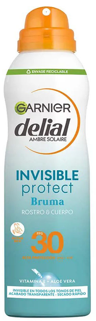 Сонцезахисний спрей Garnier Delial Invisible Protect SPF 30 200 мл (3600542513982) - зображення 1