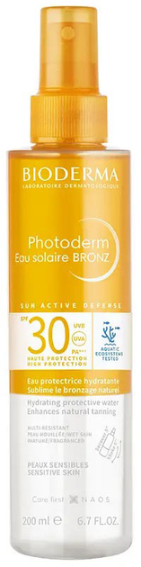 Сонцезахисний спрей Bioderma Photoderm Eau Solaire Bronz SPF 30 200 мл (3701129807880) - зображення 1