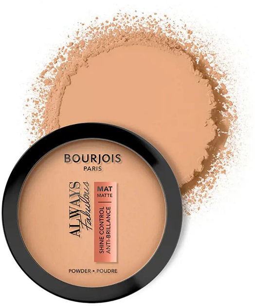 Puder matujący do twarzy Bourjois Always Fabulous prasowany 520 Caramel 10 g (3616302732869) - obraz 3