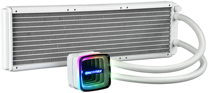 Chłodzenie wodne Enermax Aquafusion ADV 360 mm Liquid CPU Cooler White (4713157727299) - obraz 7
