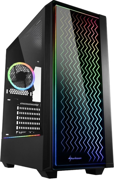 Obudowa Sharkoon RGB LIT 200 Black (4044951028160) - obraz 1