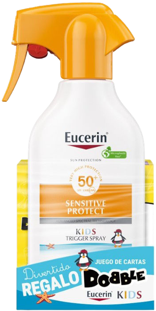 Сонцезахисний спрей для дітей Eucerin Sun Sensitive Photoprotector Kids SPF 50+ 250 мл (4005800344640) - зображення 1