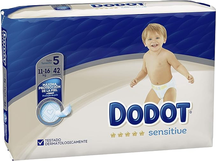 Підгузки Dodot Sensitive Розмір 5 11-16 кг 42 шт (8001841144900) - зображення 2