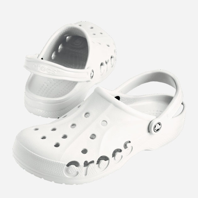 Chodaki męskie Crocs Baya CR10126 43-44 (M10/W12) 28 cm Białe (883503153431) - obraz 2