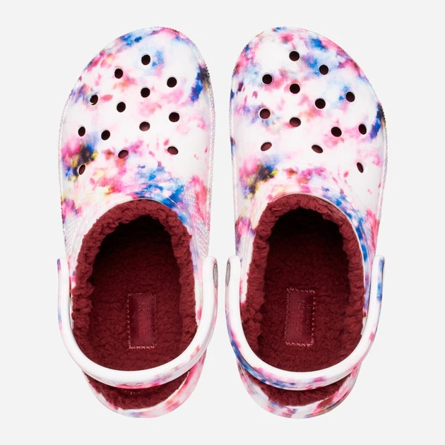 Chodaki damskie ocieplane Crocs Classic Lined Tie-Dye CR206341 37-38 (M5/W7) 23 cm Wielokolorowe (196265163250) - obraz 4