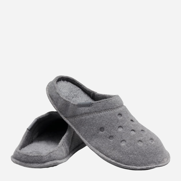 Kapcie domowe damskie ocieplane z zakrytymi palcami Crocs Classic Lined Slipper CR203600 36-37 (M4/W6) 22 cm Szare (191448385825) - obraz 2