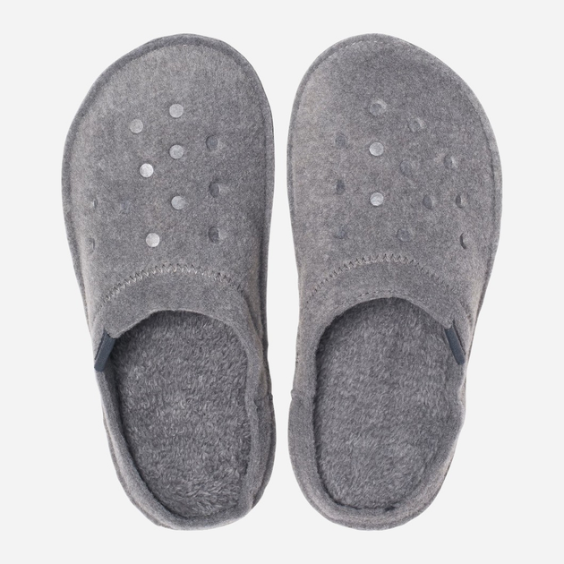 Жіночі домашні капці утеплені із закритим носком Crocs Classic Lined Slipper CR203600 38-39 (M6/W8) 24 см Сірі (191448385849) - зображення 4