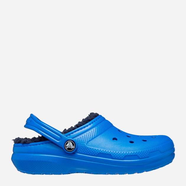 Chodaki chłopięce ocieplane Crocs Classic Fuzz-Lined Casual CR207009 24-25 (C8) 15.5 cm Niebieskie (196265146734) - obraz 1