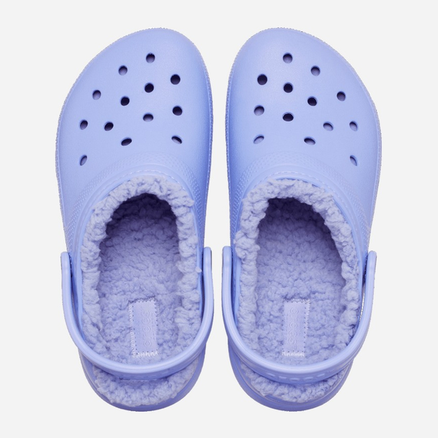 Chodaki dziecięce dla dziewczynki ocieplane Crocs Classic Fuzz-Lined Casual CR207009 27-28 (C10) 16.8 cm Lawendowe (196265146758) - obraz 4