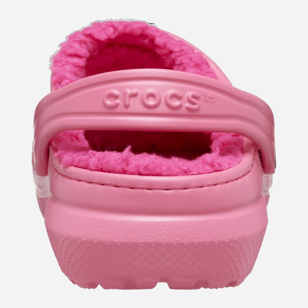 Дитячі крокси-сабо для дівчинки Crocs Classic Lined CR207010 28-29 (C11) 18 см Темно-рожеві (196265407637) - зображення 3