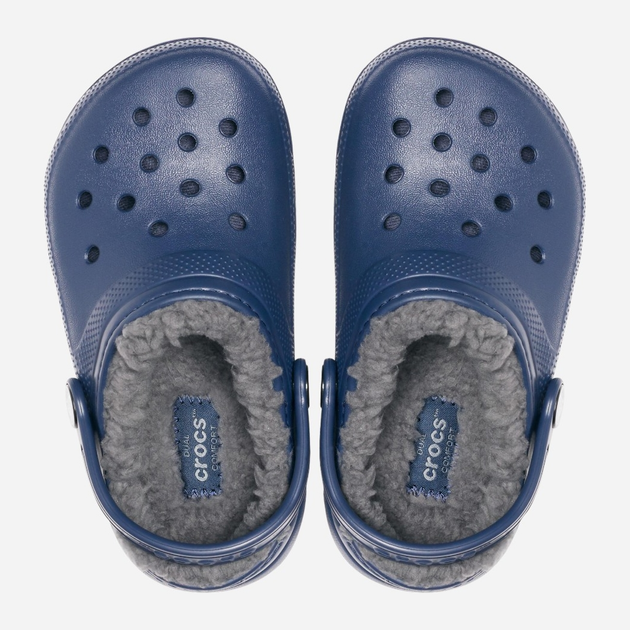 Chodaki chłopięce ocieplane Crocs Classic Lined CR207010 32-33 (J1) 20.3 cm Ciemnogranatowe (191448702417) - obraz 4