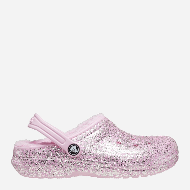 Chodaki dziecięce dla dziewczynki ocieplane Crocs Classic Lined Glitter CR207462 28-29 (C11) 18 cm Jasnoróżowe (196265424740) - obraz 1