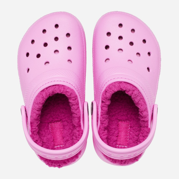 Дитячі крокси-сабо для дівчинки Crocs Classic Lined CR207010 28-29 (C11) 18 см Світло-рожеві (191448894488) - зображення 4