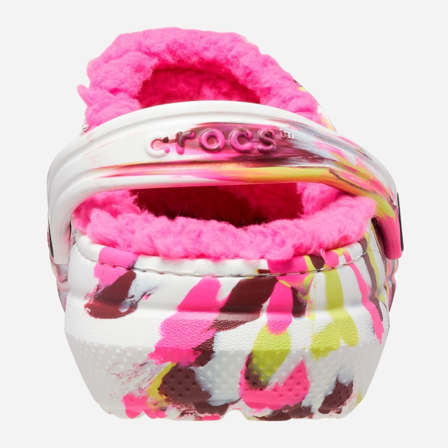 Chodaki dziecięce dla dziewczynki ocieplane Crocs Classic Lined Marbled CR207778 27-28 (C10) 16.8 cm Wielokolorowe (196265141043) - obraz 3