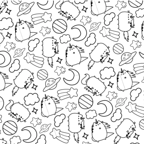 Pusheen Розмальовка - Фото 3 Pusheen Розмальовка - зображення 3