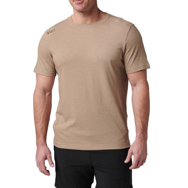 Футболка тактична потовідвідна 5.11 Tactical PT-R Charge Short Sleeve Top 2.0 Desert Brush Heather S (82128-1094) - изображение 1