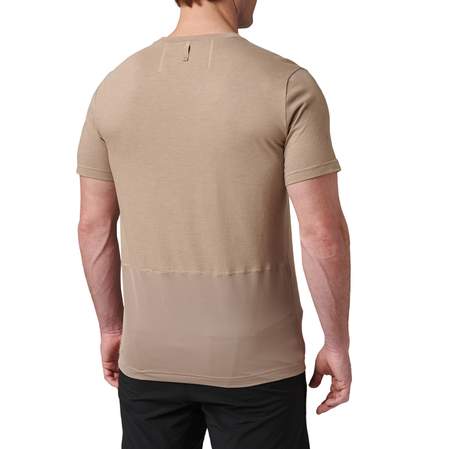 Футболка тактична потовідвідна 5.11 Tactical PT-R Charge Short Sleeve Top 2.0 Desert Brush Heather XL (82128-1094) - изображение 2