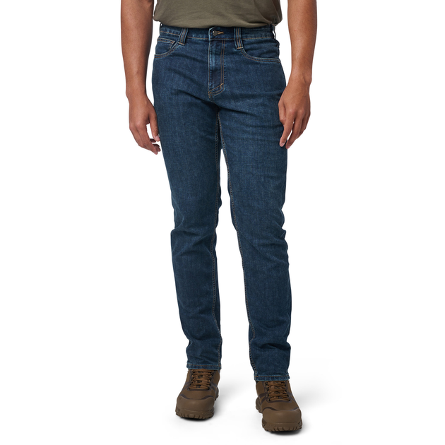 Штани тактичні джинсові 5.11 Tactical Defender-Flex Slim Jeans Basic Blue Wash W32/L30 (74465-1022) - изображение 1