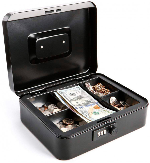 Металева коробка-кешбокс 25 див. Buromax BM.0401 - зображення 2