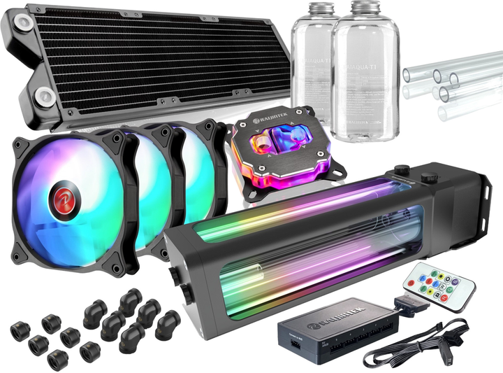 Набор для сборки СВО Raijintek Scylla Pro CA360 360mm Hard Tube Water Cooling Kit (4715109923391) - изображение 1