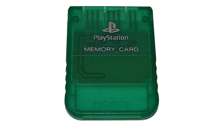 Карта Памяти Sony PlayStation 1 SCPH-1020 1MB Trans-Green Б/У - изображение 2