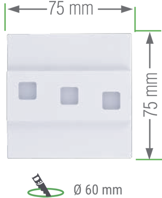 Лестничный светильник F&F LS-VWW Vika, 3100K 12VDC/1.2Вт 100Lm Dimmable белый - изображение 2