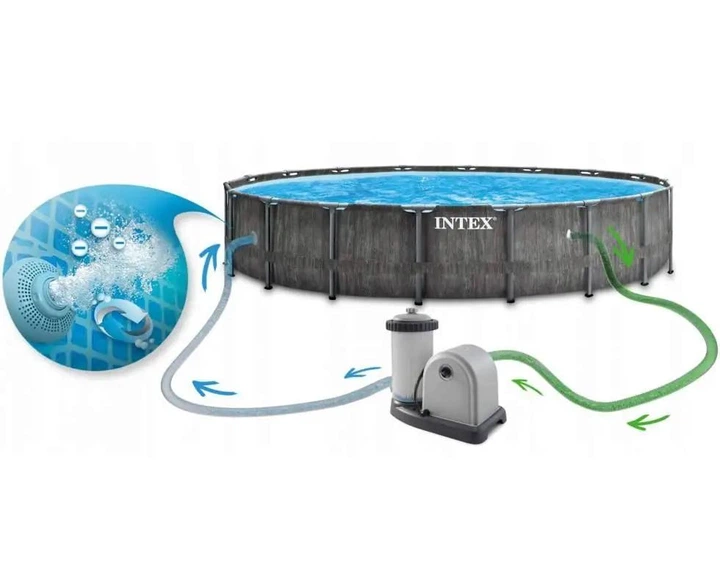 Бассейн каркасный круглый Intex 549 x 122 см 24 311 л Картриджный