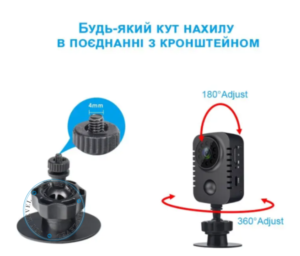Мини-камера MD29 - видеорегистратор Nectronix Full HD 1080P 1200мАч - изображение 8