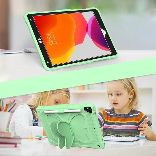 Чохол ARM Cover Apple iPad Air 2 (9.7" екран) протиударний з підставкою та ременем Butterfly Olive - зображення 3