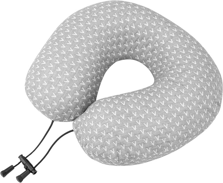 Подушка ортопедическая для шеи Ardesto Sleepwell Travel Memory foam Серый 34х29х10 см (ART3429NEP) - изображение 1