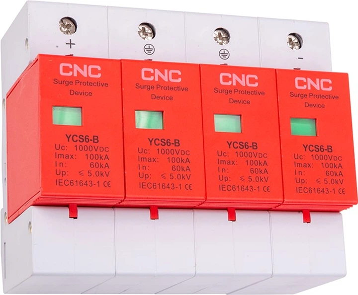 Обмежувач імпульсних перенапруг CNC YCS6/4P-B 60-100KA DC1000V DC (NV821754) - зображення 4