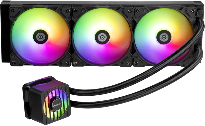 Система жидкостного охлаждения Enermax Liqmaxflo 360 ARGB Black (ELC-LMF360-ARGB) - изображение 2