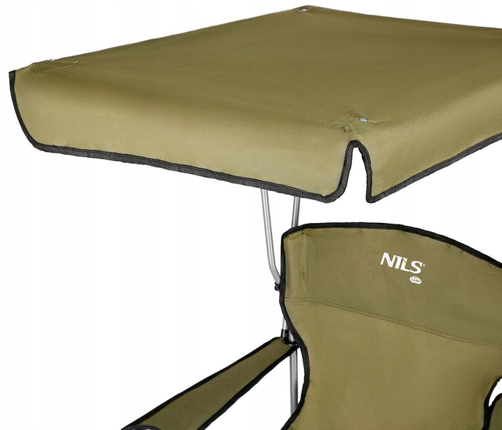 Krzesło składane turystyczne Nils Camp NC3087 z daszkiem zielone (15-03-0282) - obraz 9