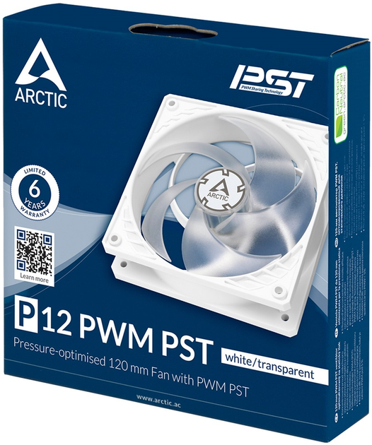 Chłodzenie Arctic P12 PWM PST White (ACFAN00170A) - obraz 4