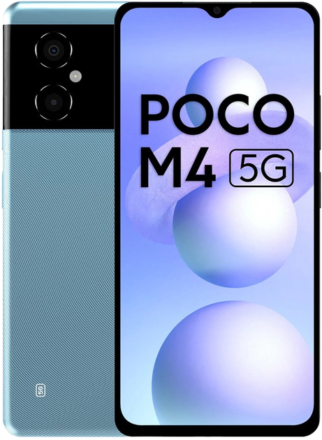 Мобільний телефон POCO M4 5G 4/64GB DualSim Cool Blue (MZB0BFAEU) - зображення 1