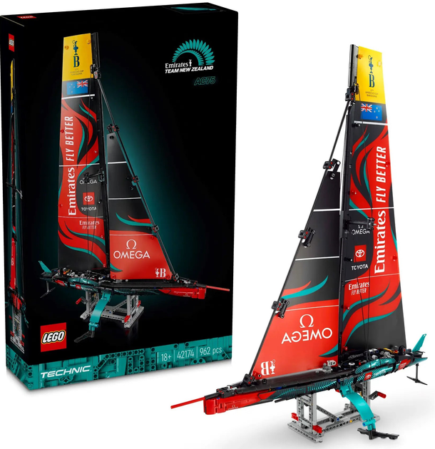 Zestaw klocków LEGO Technic Jacht Emirates Team New Zealand AC75 962 elementy (42174) - obraz 2