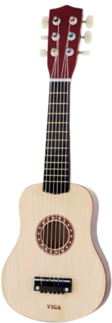 Zabawka muzyczna Viga Toys Gitara beżowa (6934510506926) - obraz 1