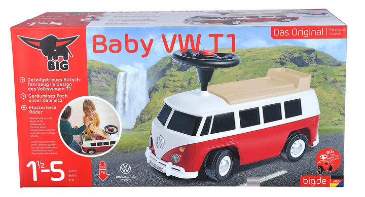 Samochód do jazdy BIG Volkswagen Retro T1 Red (4004943553209) - obraz 1