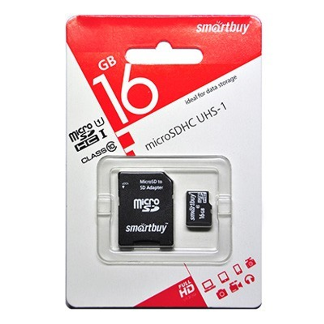 Карта памяти Smartbuy Micro SDHC 16Gb Class 10 - изображение 1