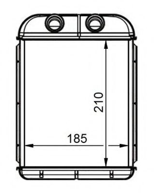 Теплообмінник, система опалення салону NRF 53668 NRF (53668) - зображення 1